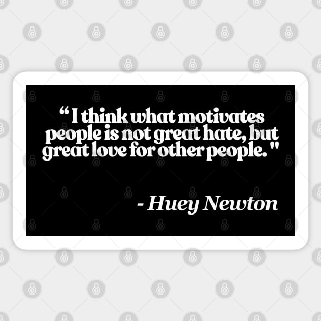 Huey Newton Quote Sticker by DankFutura